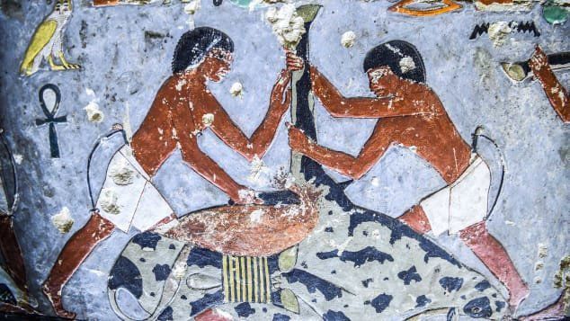 Ancient tomb painting